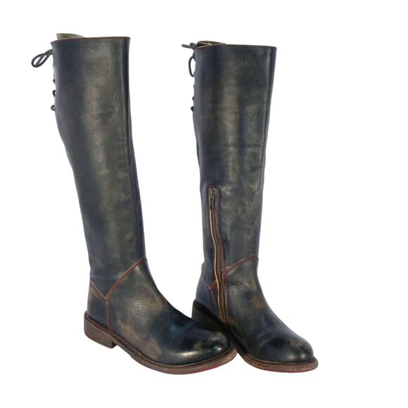 BED STU Manchester $395 Distressed Leather Riding Boots 7.5 - Made in MEXICO - Picture 10 of 10